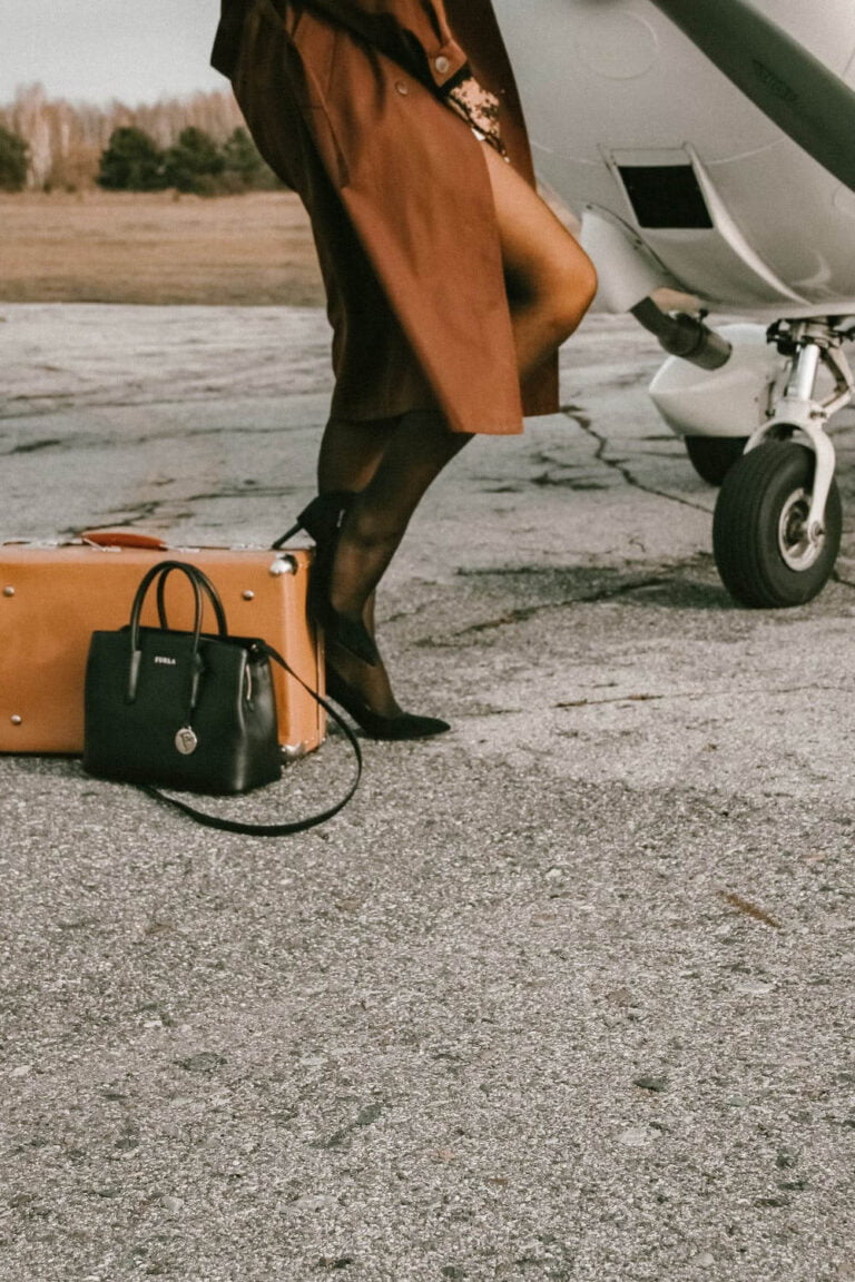 a man carrying a bag