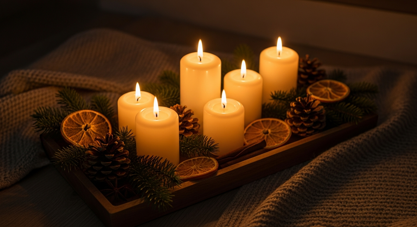 holiday candle decorating ideas for your home