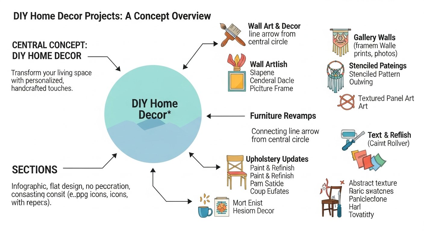 diy home decor projects — featured illustration