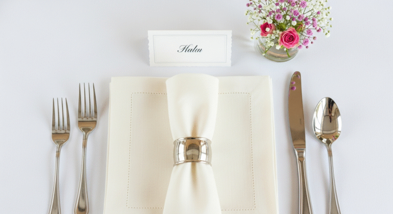 how to set beautiful table for guests