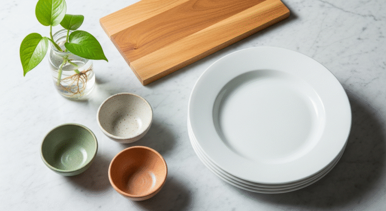 how to style open shelves kitchen