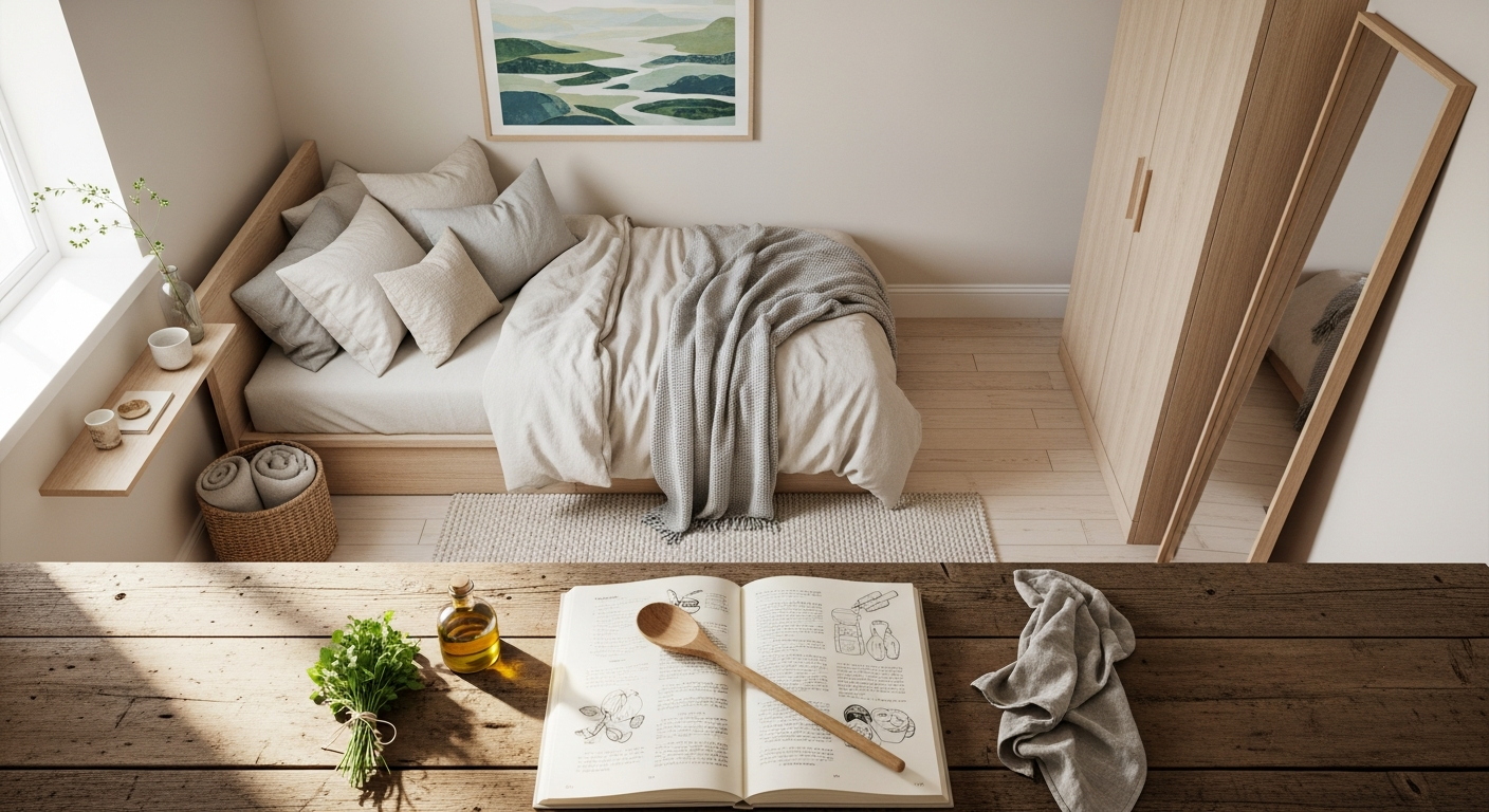 how to make a small bedroom look bigger