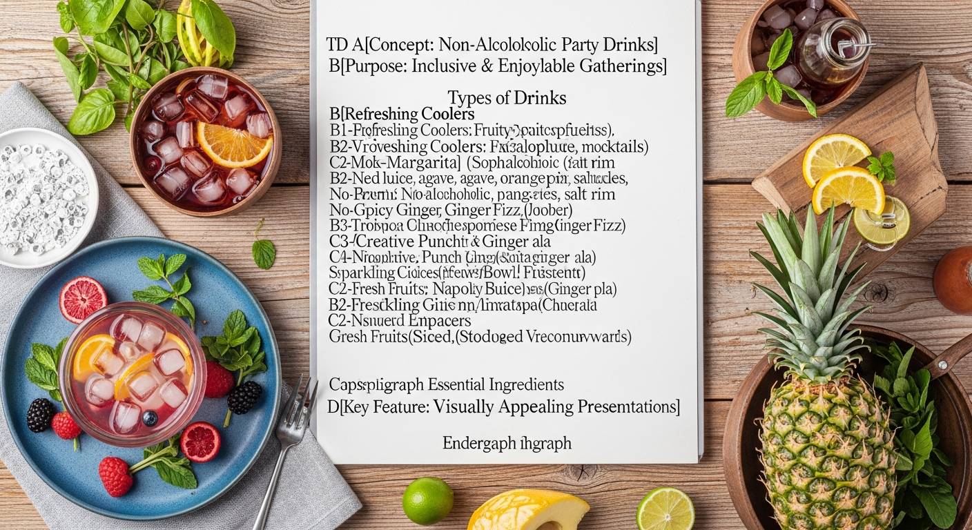 non-alcoholic party drinks — featured illustration