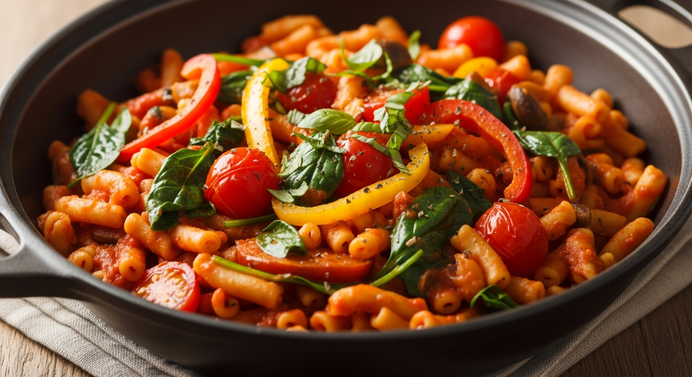 one pot vegetarian pasta meals