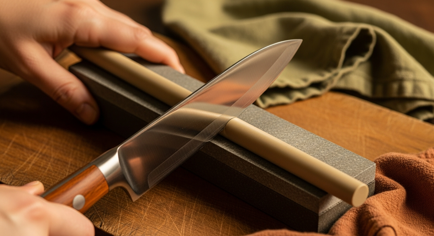 how to sharpen kitchen knives