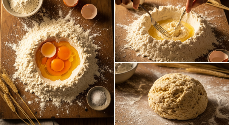 homemade pasta dough step by step